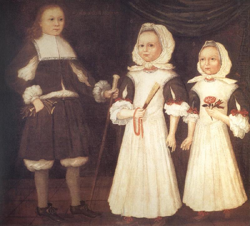 unknow artist THe Mason Children:David,Joanna,and Abigail china oil painting image